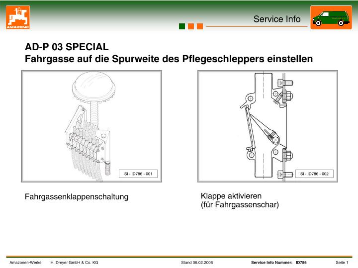 Umstellen der Fahrgassenschaltung im Klappenkasten