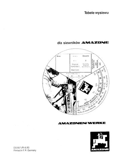 Tabele wysiewu D8 AD8 AD-2 RPD RP-AD-2 (6/93)