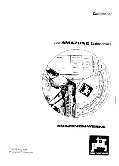 Zaaitabellen  D8 AD8 AD-2 RPD RP-AD-2 (08/93)