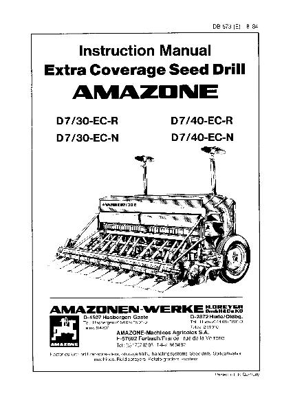 Operation manual D7/30-EC-R D7/30-EC-N D7/40-EC-R D7/40-EC-N