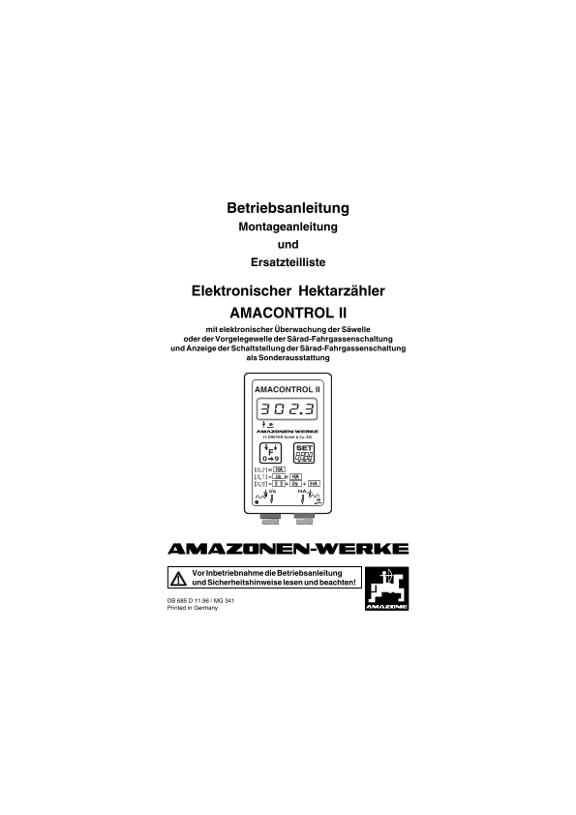 Betriebsanleitung Amacontrol II