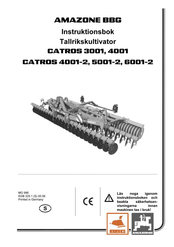 Instruktionsbok Catros