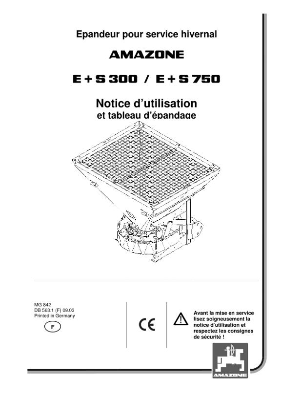 Notice d'utilisation E+S 300/750