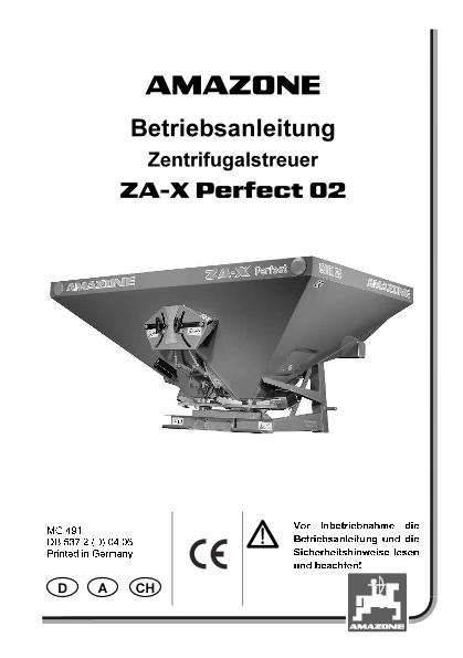 Betriebsanleitung ZA-X Perfect