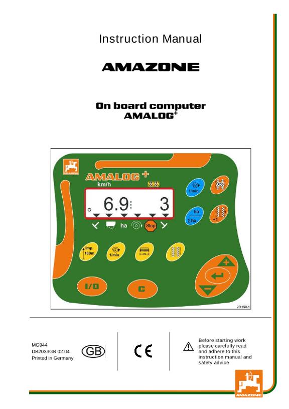 Operation manual AmaLog+