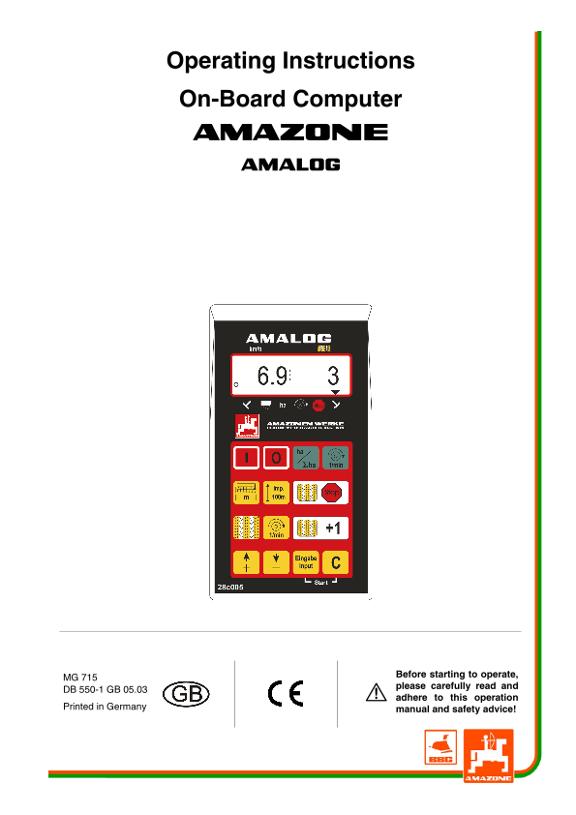 Operation manual AmaLog