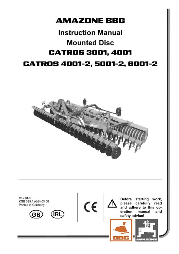 operation manual Catros 01