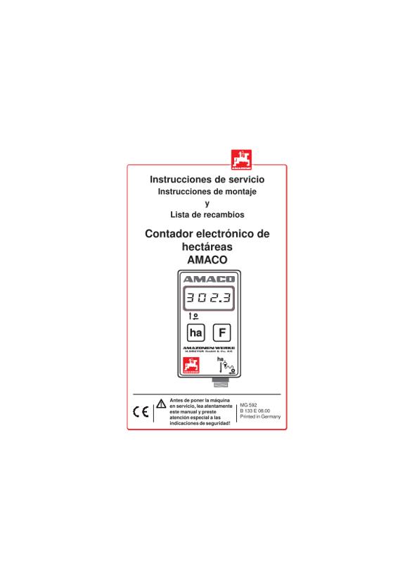 Manual del operador Amaco