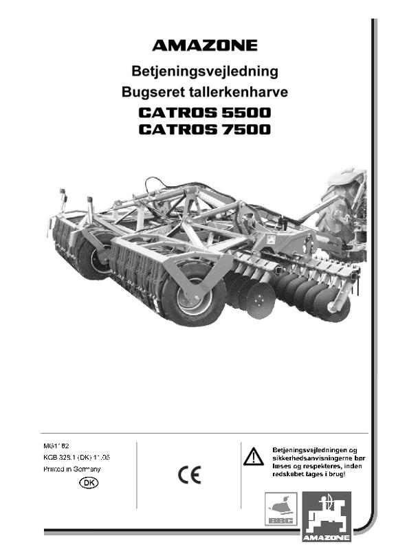 Brugsanvisning Catros 5500 / 7500