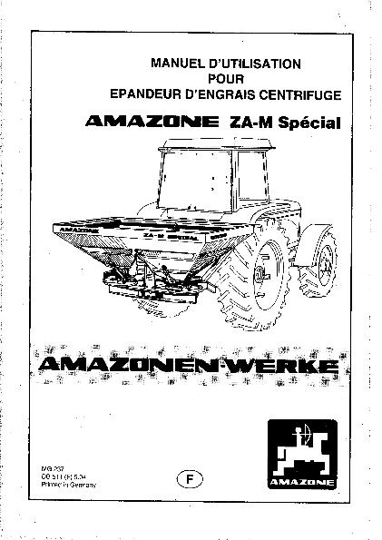 Notice d'utilisation ZA-M Special