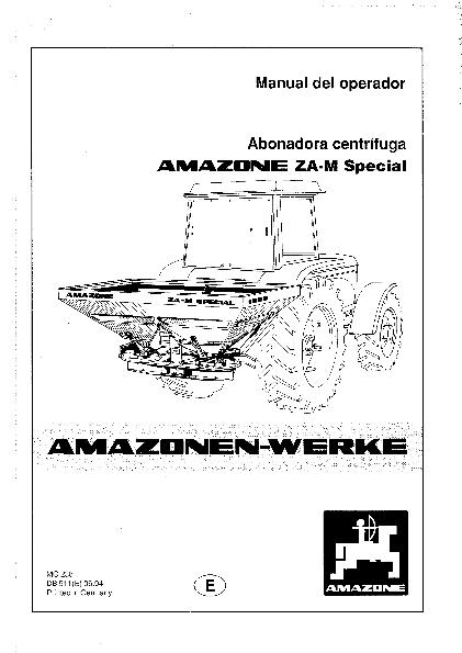 Manual del operador ZA-M Special