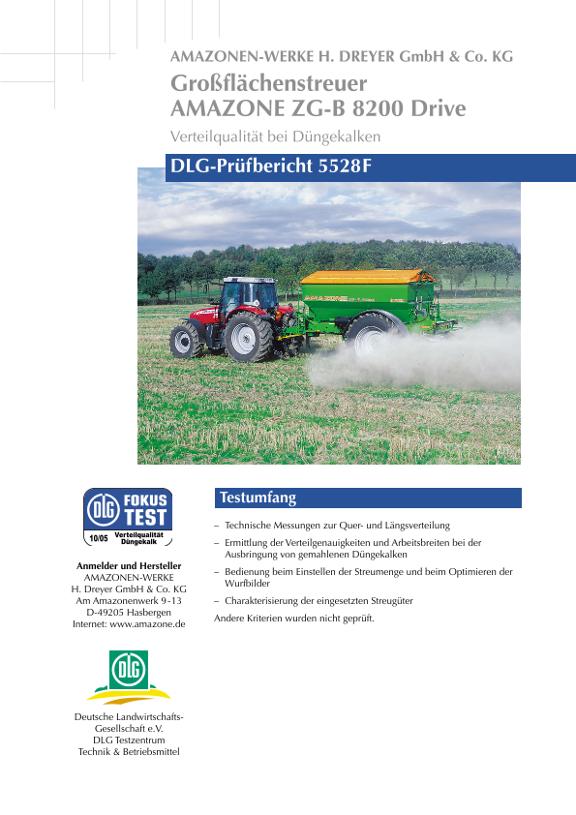 Test: DLG-Prüfbericht ZG-B 8200 Drive