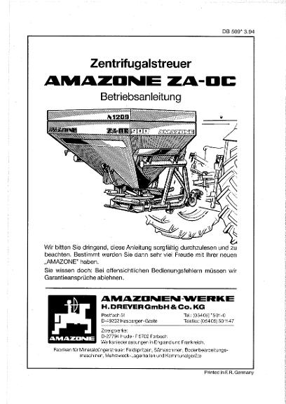 Betriebsanleitung ZA-OC