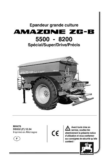 Tableau de réglage ZG-B 5500/8200