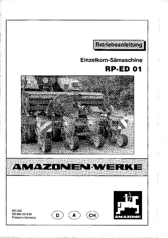 Betriebsanleitung RP-ED