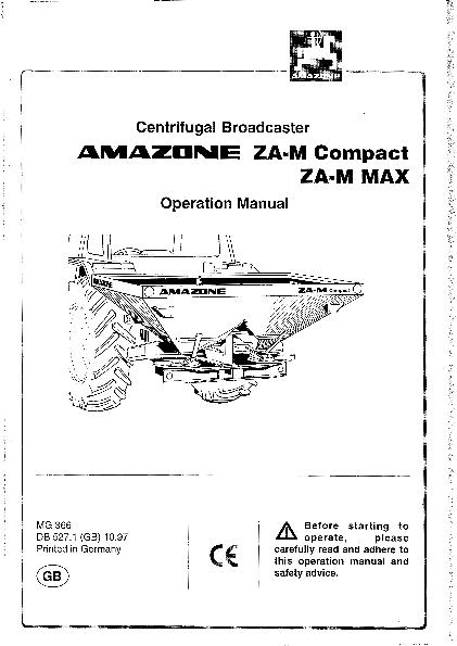 Operation manual ZA-M COMPACT, MAX