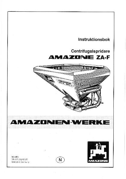Instruktionsbok ZA-F