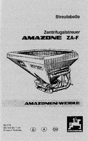 Streutabelle ZA-F (11.1996)