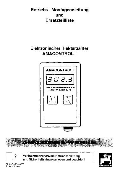 Betriebsanleitung AMACONTROL 1