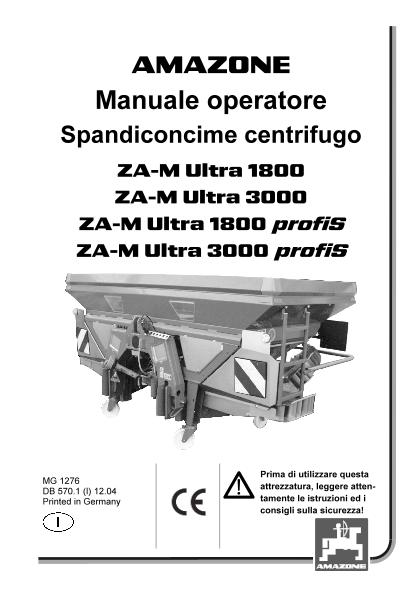 Manuale di istruzioni ZA-M 1800-3000 Ultra Prof