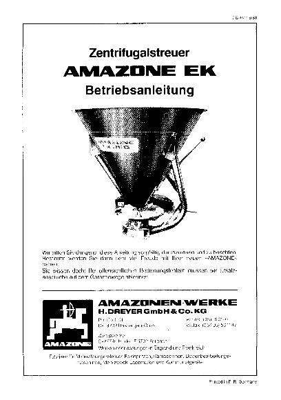 Betriebsanleitung EK (09/83)