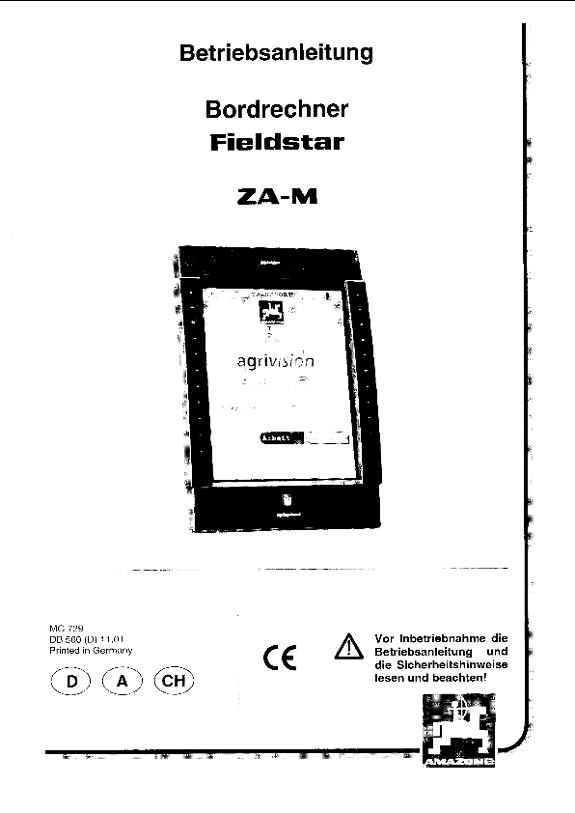 Betriebsanleitung Bordrechner Fieldstar ZA-M