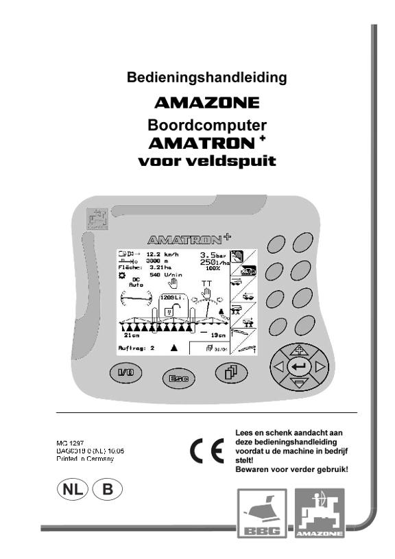 Bedieningshandleiding Amatron+ f. Spritze