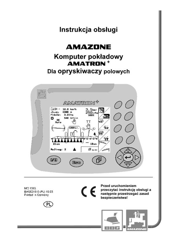 Instrukcja obsługi Amatron+ f. Spritze