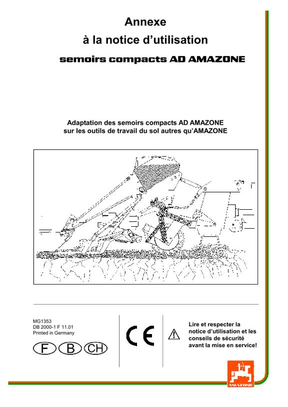 Annexe à la notice d’utilisation AD