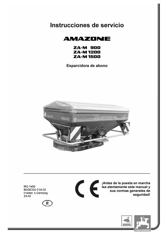 Manual del operador ZA-M 900 / 1200 / 1500