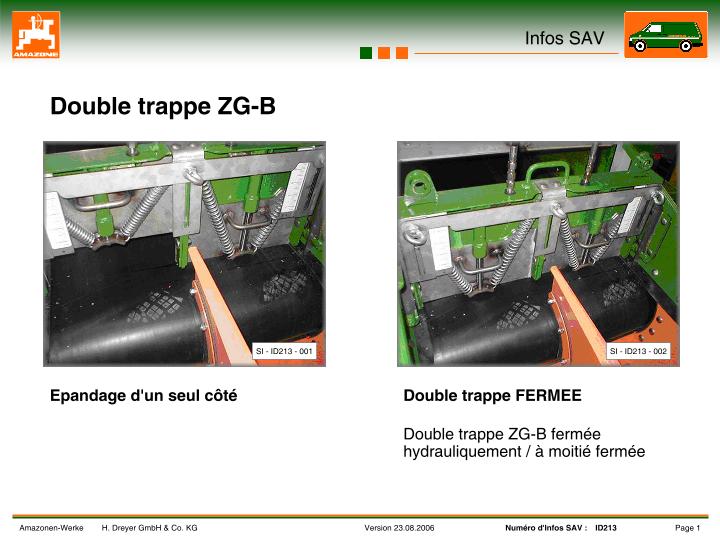 Trappe double ZG-B