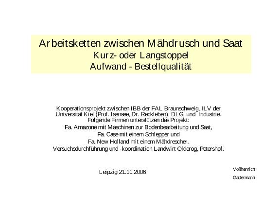 Präsentation Seminar "Im Verfahren sparen" FAL Dr. Voßhenrich