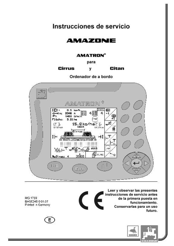 Manual del operador AMATRON+ CIRRUS / CITAN