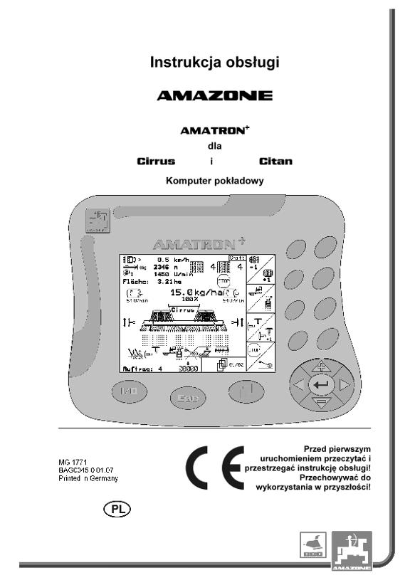 Instrukcja obsługi AMATRON+  F.CIRRUS / CITAN