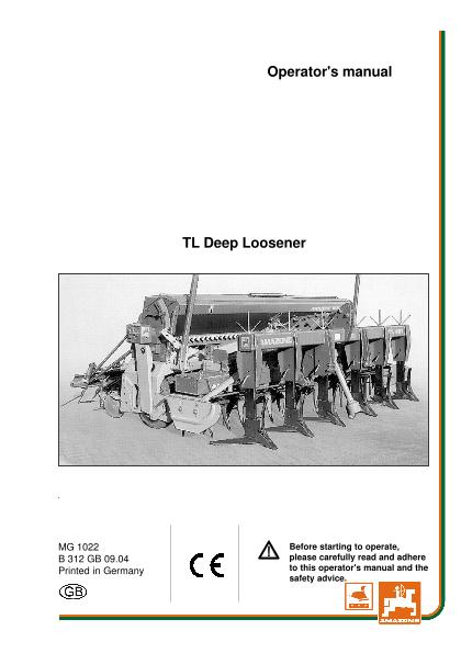 Operation manual TL 01