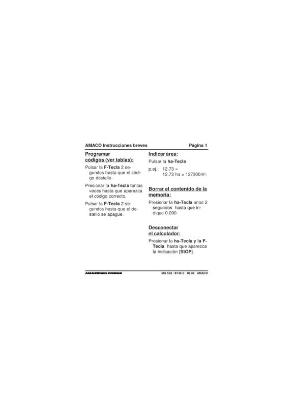 Manual del operador Amaco