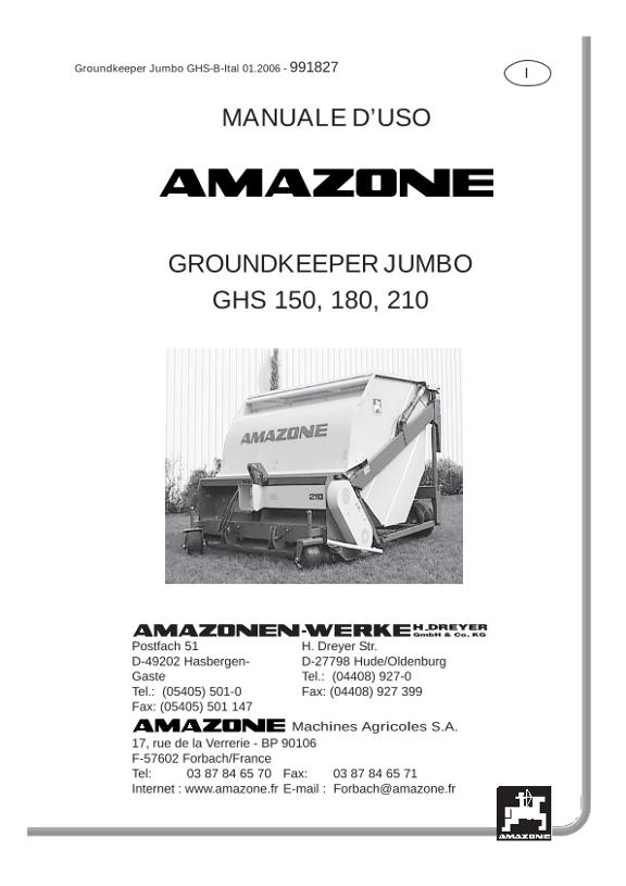 Manuale di istruzioni GHS 150, 180, 210