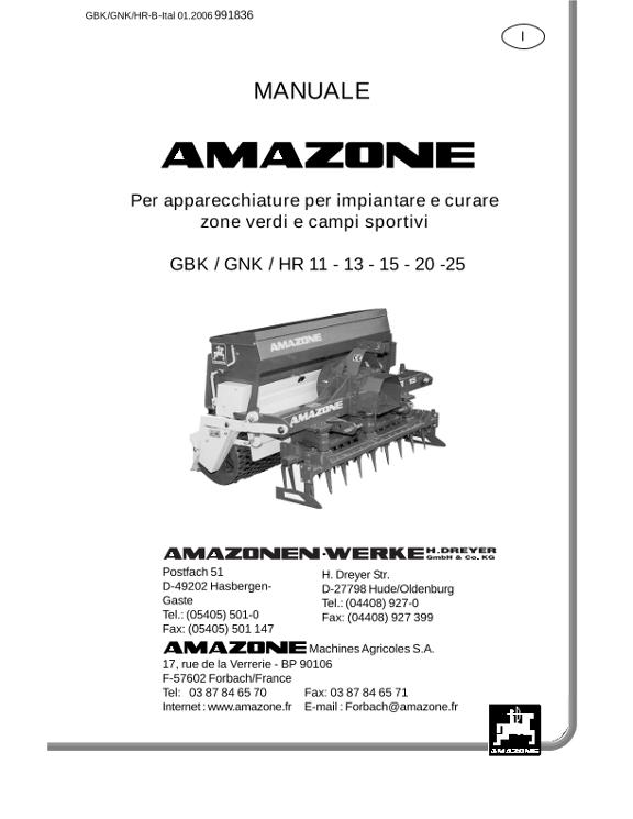 Manuale di istruzioni GBK / GNK / HR 11 - 13 - 15 - 20 - 25