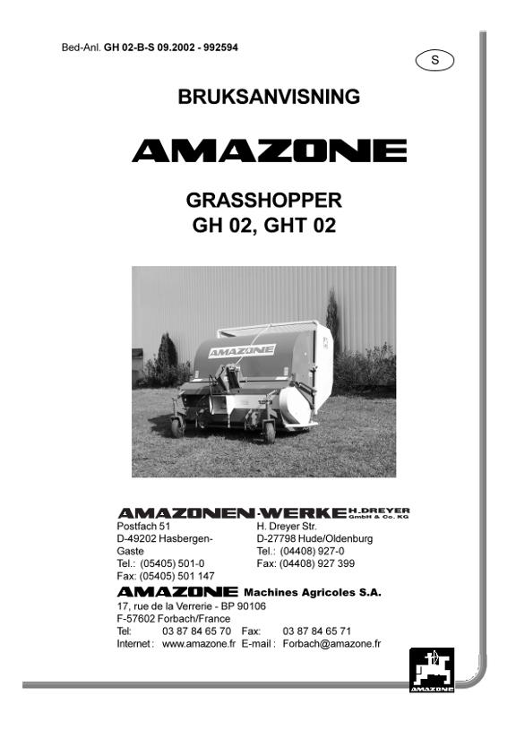 Instruktionsbok GH 02, GHT 02
