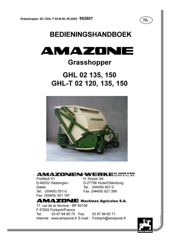 Bedieningshandleiding GHL 02 135, 150 GHL-T 02 120, 135, 150