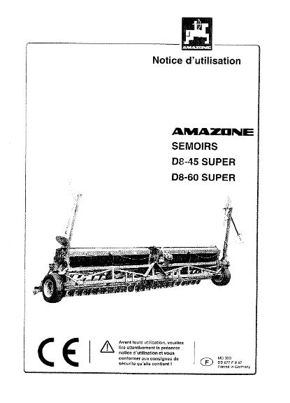 Notice d'utilisation D8-45/60 Super
