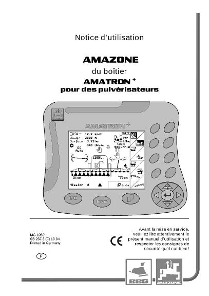 Notice d'utillisation Amatron + f.Spritze