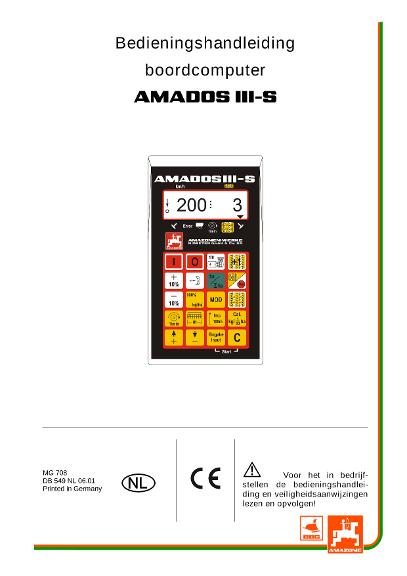 Bedieningshandleiding Amados III S