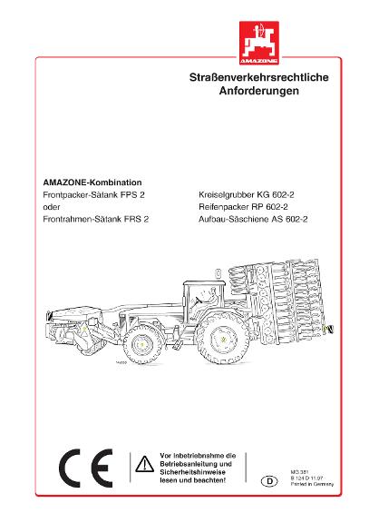 ANLAGE Straßenverkehrsrechtl. Anforderungen FPS 2 / FRS 2 / KG 602-2 / RP 602-2 / AS 602-2
