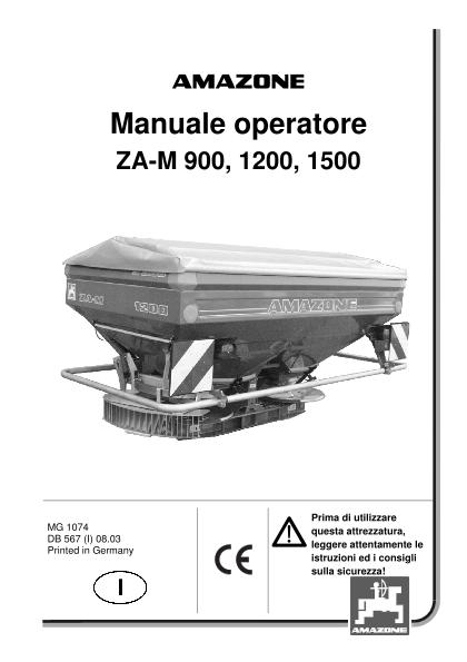 Manuale di istruzioni ZA-M 900-1500