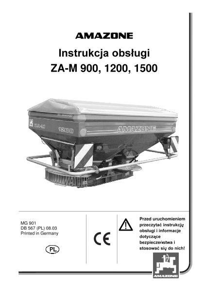 Instrukcja obsługi ZA-M  900-1500