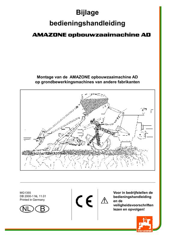 Bijlage Bedieningshandleiding AD