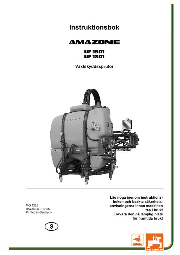 Instruktionsbok UF 1501/1801
