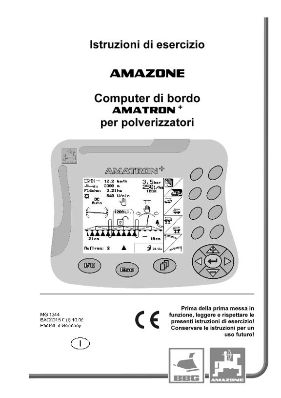 Manuale di istruzioni Amatron + per polverizzatori
