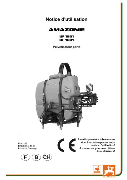 Notice d'utilisation UF 1501/1801